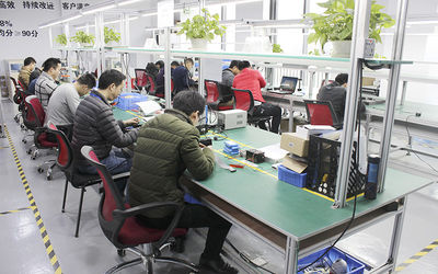 LinkAV Technology Co., Ltd linea di produzione in fabbrica