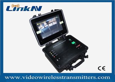 Video larghezza di banda portatile AES256 Enryption H.264 del ricevitore HDMI CVBS 2-8MHz di COFDM con la batteria