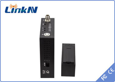 Trasmettitore COFDM HDMI di Manpack della lunga autonomia video &amp; alta crittografia di sicurezza AES256 di CVBS a pile