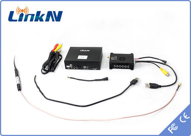 mini video latenza bassa di modulazione H.264 AES256 del trasmettitore HDMI CVBS COFDM del UAV di 20km