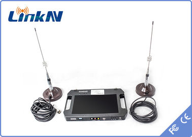 Ricezione di diversità doppia dell'antenna del video ricevitore di COFDM AES256 H.264 2-8MHz con esposizione a pile