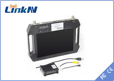 Video alta ricezione di diversità portatile dell'Doppio-antenna di sensibilità del ricevitore COFDM con esposizione e la batteria