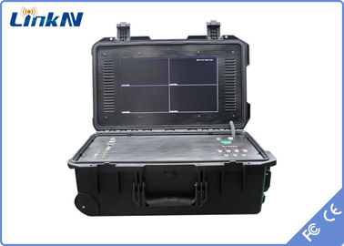 Police 4-Channel IP65 COFDM Video Receiver con batteria e display AES256 Crittografia a basso ritardo