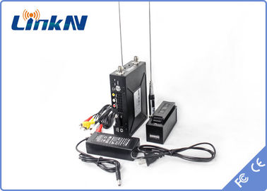Lunga autonomia COFDM QPSK HDMI del video trasmettitore tattico Corpo-consumato &amp; crittografia di CVBS AES256 a pile