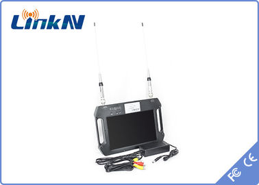 Ricevitore COFDM FHD con batteria e display a colori ad alta sensibilità doppia antenna AES256 DC 12V