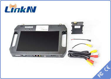 Ricevitore COFDM FHD con batteria e display a colori ad alta sensibilità doppia antenna AES256 DC 12V