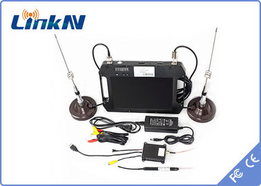 Ricevitore COFDM FHD con batteria e display a colori ad alta sensibilità doppia antenna AES256 DC 12V
