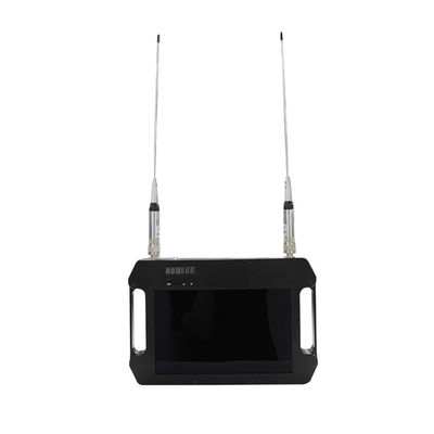 Ricevitore COFDM FHD con batteria e display a colori ad alta sensibilità doppia antenna AES256 DC 12V