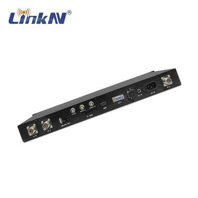 Antenne doppie di COFDM del ricevitore 1U di scaffale di crittografia militare tattica del supporto HDMI CVBS SDI AES256