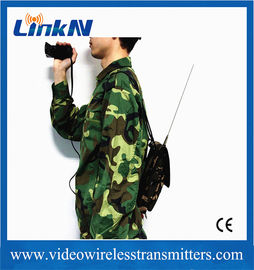 Trasmettitore tattico COFDM HDMI di Manpack della polizia militare video &amp; citofono bidirezionale di crittografia di CVBS AES256